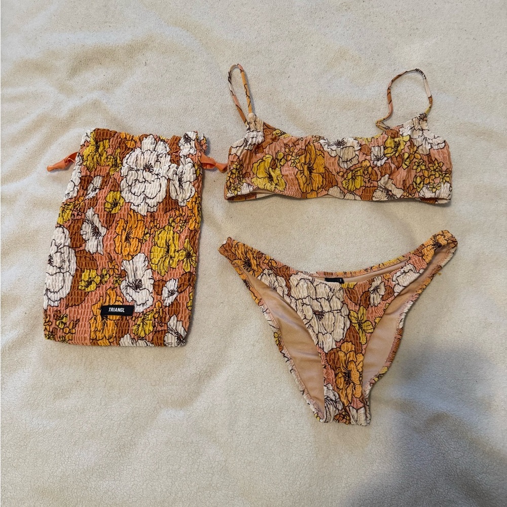 Triangl Swimwear Floral Bikini Set